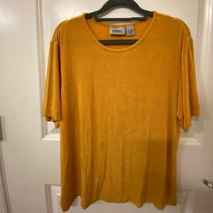 Soft Chico’s Blouse from the Travels line with a ribbed silky feel